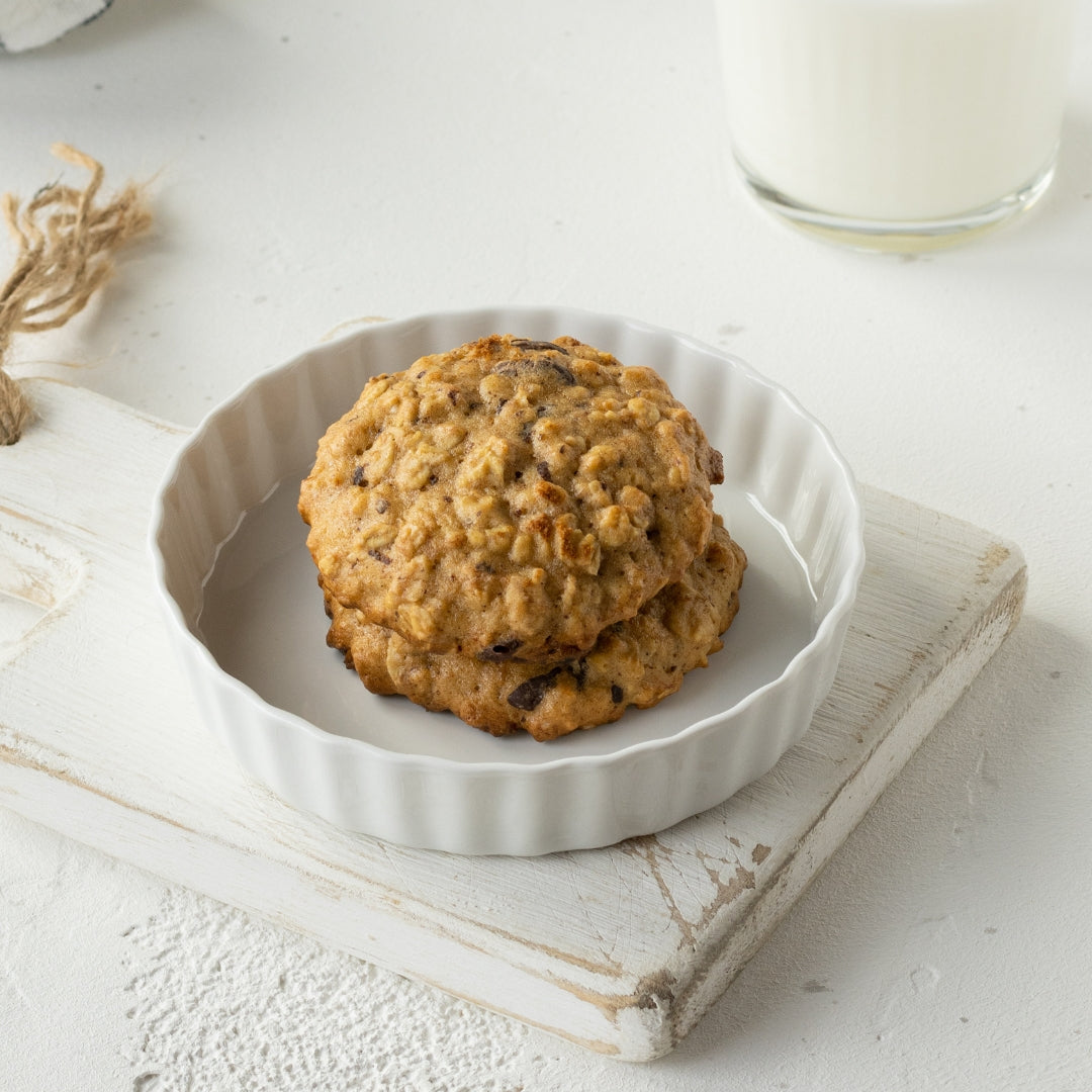 biscuits avoine plat blanc