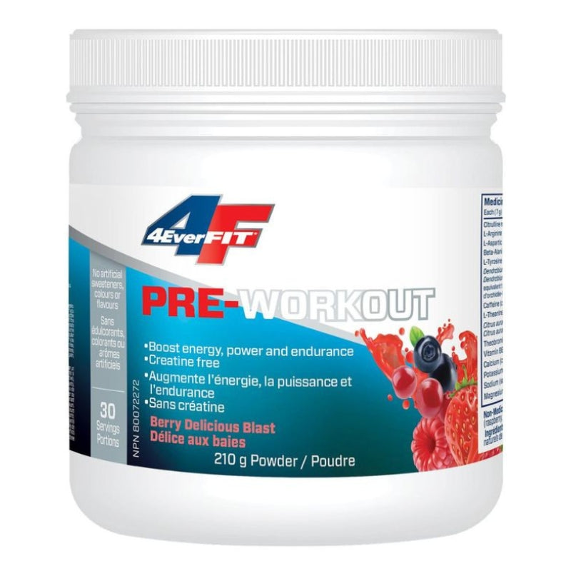 4everfit - Pre-workout - Délice aux baies - 210 g