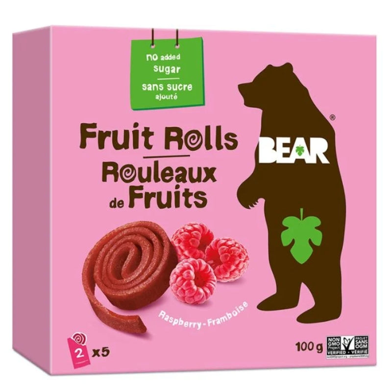 Yoyo bear Rouleaux de fruits et légumes - Framboise