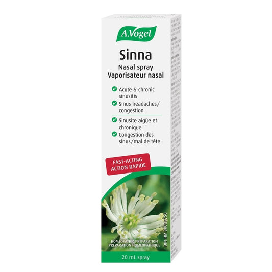 A. Vogel sinna sinus congestion aiguë et chronique vaporisateur nasal traitement action rapide  spray 20 ml