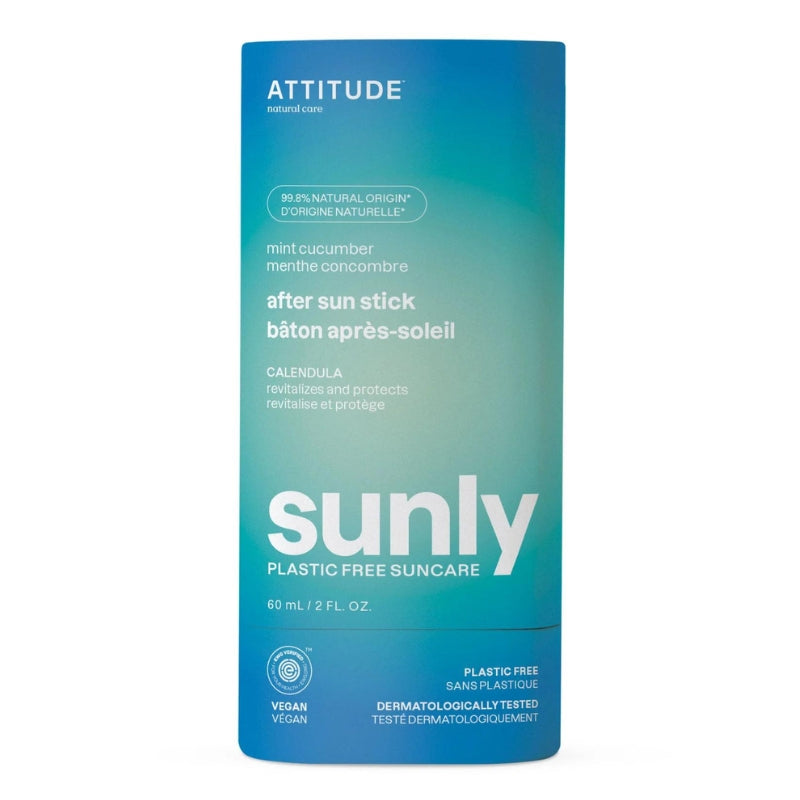 ATTITUDE Sunly Bâton après-soleil - Menthe concombre Sunly after sun stick - Mint cucumber