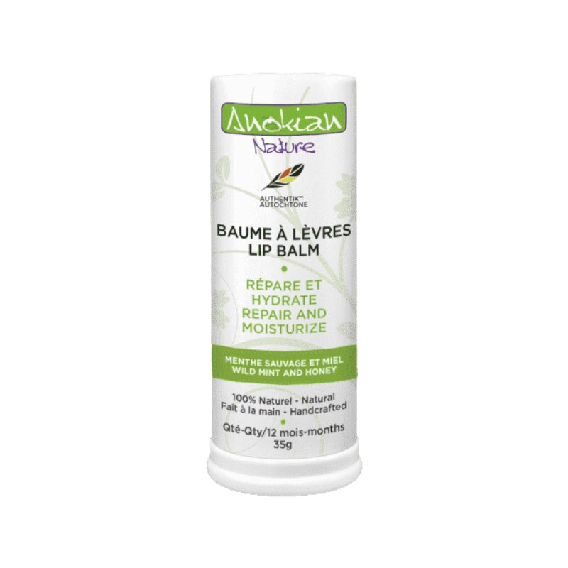 Anokia nature Baume à lèvres - Menthe sauvage et miel Lip balm - Wild mint and honey