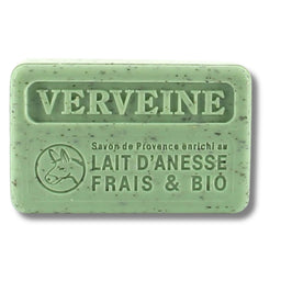 Au Savon De Marseille Savon Marseillaise au Lait d’Ânesse Bio – Verveine exfoliant Marseillaise Soap with Organic Donkey Milk – Exfoliating Verbena