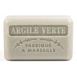 Au Savon De Marseille Savon Marseillaise au Beurre de karité Bio – Argile verte Marseillaise Soap with Organic Shea Butter – Green Clay