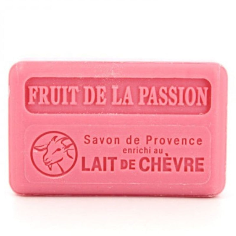 Au Savon de Mareseille Savon Marseillaise au Lait de chèvre Bio – Fruit de la passion Marseillaise Soap with Organic Goat's Milk – Passion Fruit