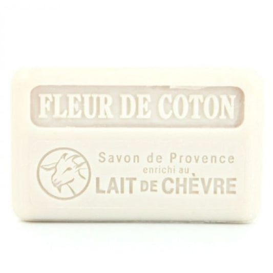 Au Savon De Marseille Savon Marseillaise au Lait de chèvre Bio – Fleur de coton Marseillaise Soap with Organic Goat's Milk – Cotton Flower