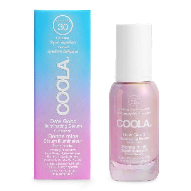 Coola Écran solaire Bonne mine sérum illuminateur FPS 30 Dew good illuminating serum SPF 30 Sunscreen