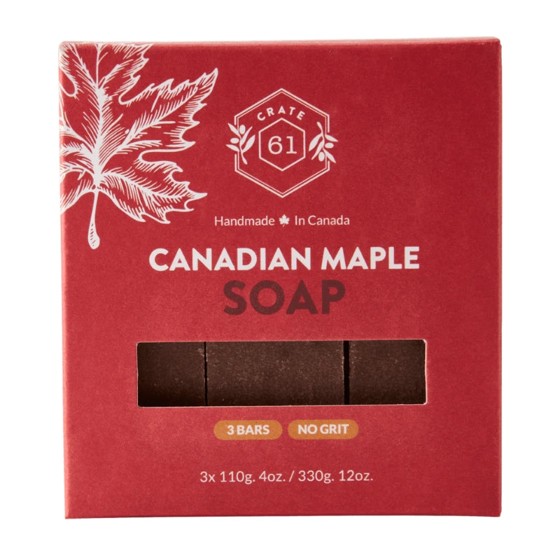 Crate 61 Organics - Savon Érable Canadien paquet de 3