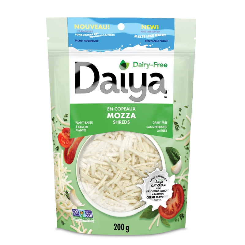 Daiya Copeaux de style Mozzarella- Avec pois chiches Cutting Board Mozzarella Style Shreds