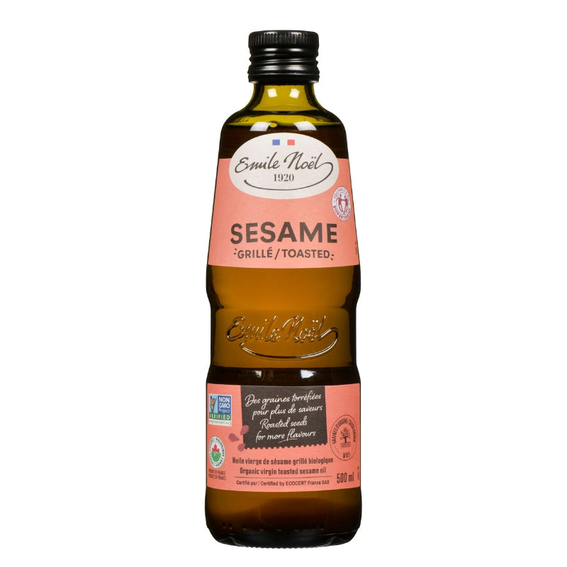 Emile Noel Huile vierge de Sésame grillé bio Toasted sesame virgin oil - Organic