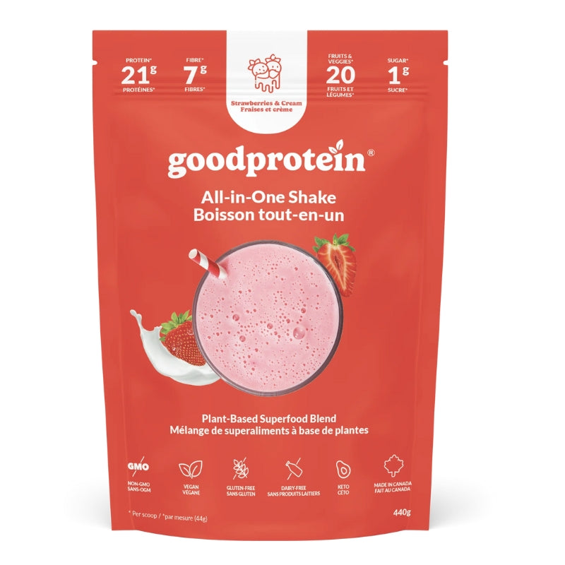 Goodprotein Boisson tout-en-un - Fraise et crème