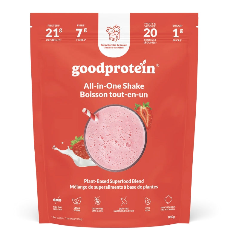 Goodprotein Boisson tout-en-un - Fraise et crème