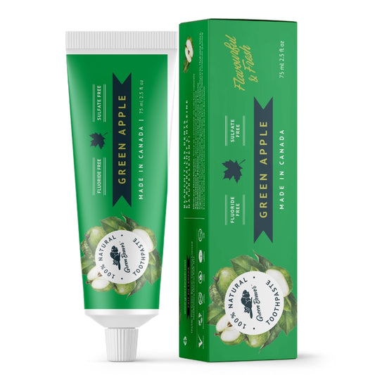 Green Beaver Dentifrice Naturel à la Pomme Verte Natural toothpaste - Green apple