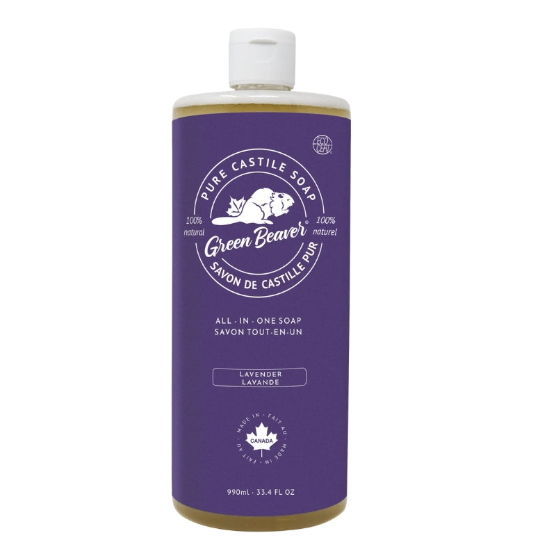 Green beaver Savon de Castille pur tout-en-un - Lavande 