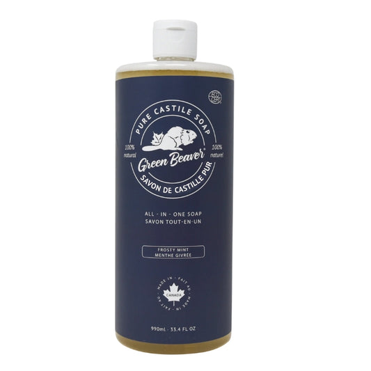 Green beaver Savon de Castille pur tout-en-un - Menthe