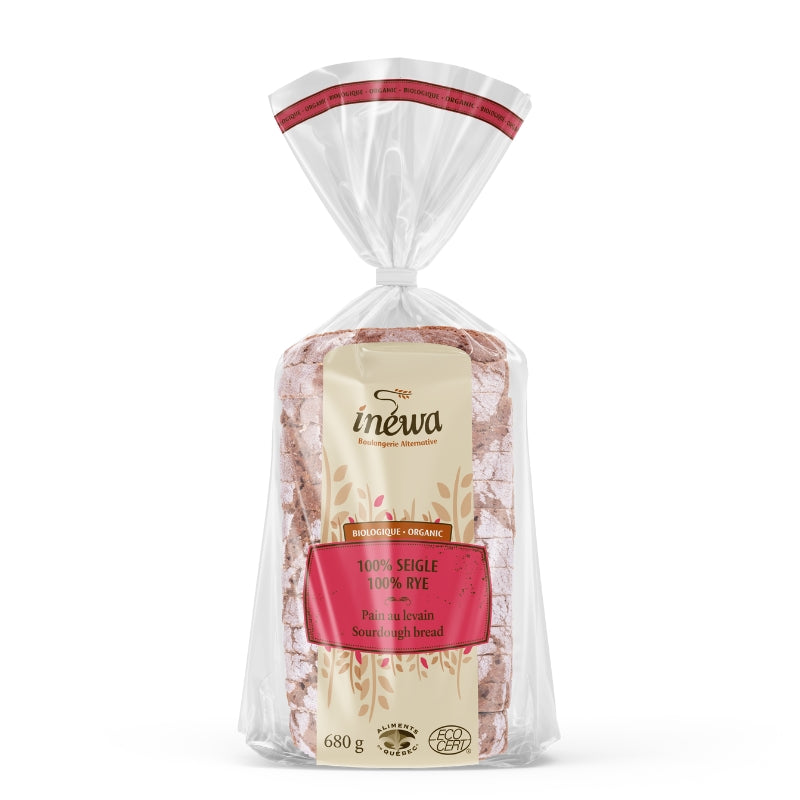 Inéwa Pain 100% Seigle Biologique Organic whole-grain rye sourdough bread