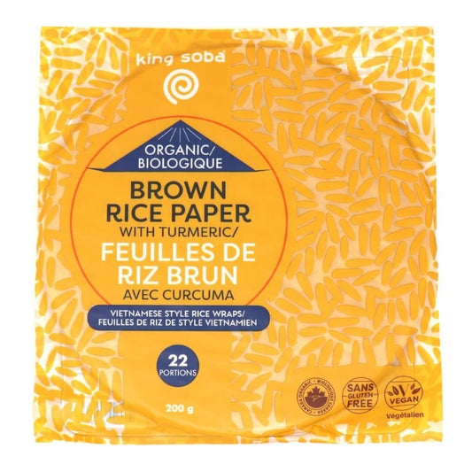 King Soba - Feuille de riz brun - Curcuma