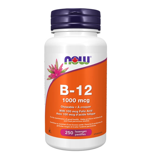 NOW Vitamine B-12 1000 mcg À croquer