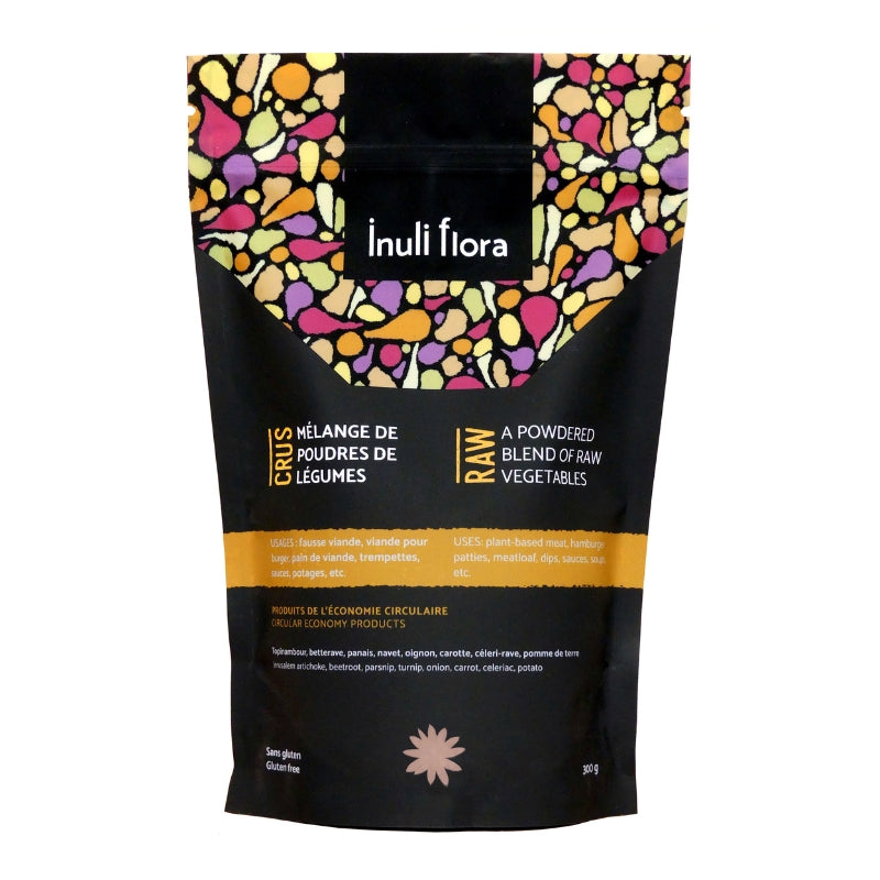 Inuli Flora Mélange de poudre de 8 légumes crus A powered Blend of 8 raw vegetables