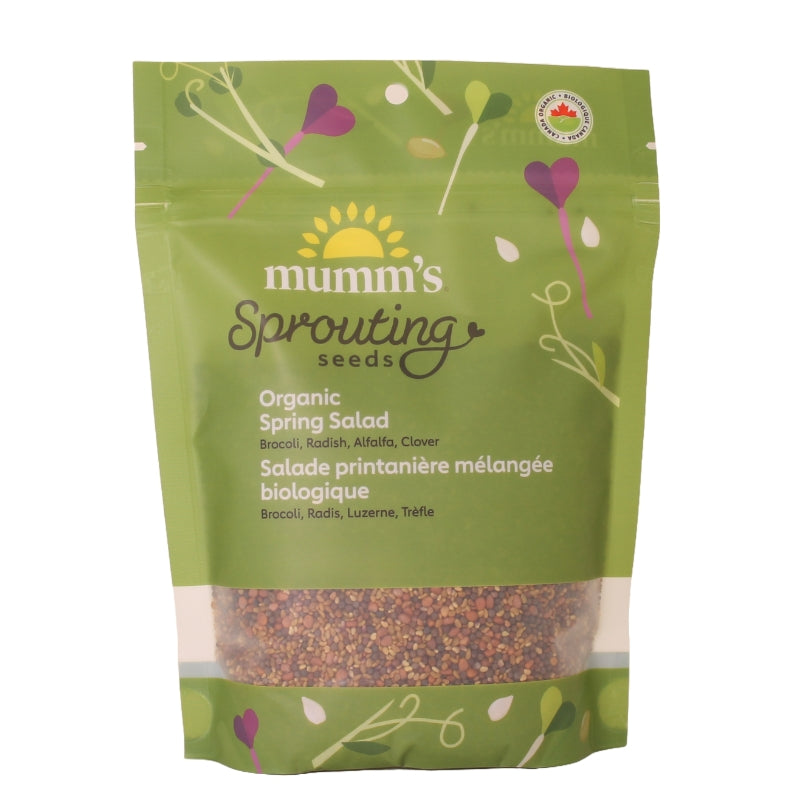 Mumms sprouting seed Salade printanière mélangée Spring salad mix