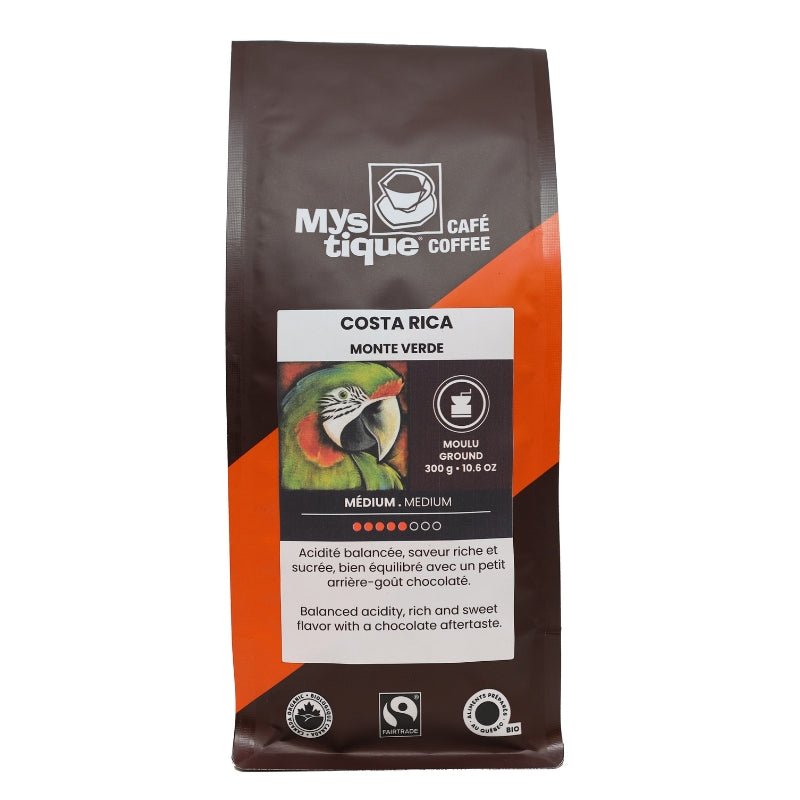 Mystique Café Café Filtre Costa Rica Monte Verde Medium Bio Costa Rica Monte Verde Medium Filter Organic Coffee