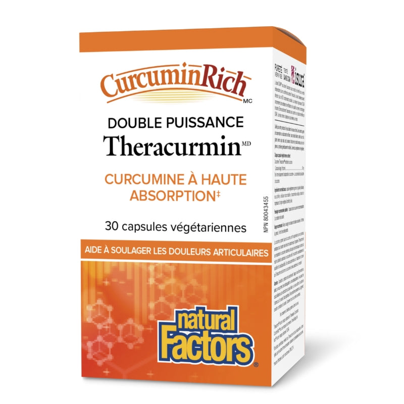 Natural factors CurcuminRich Double Puissance Theracurmin