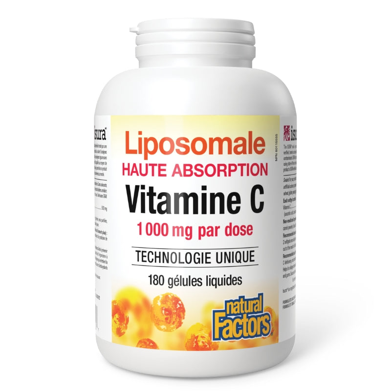 Natural Factors Vitamine C Liposomale - Haute absorption Vitamin C Liposomal - High absorption