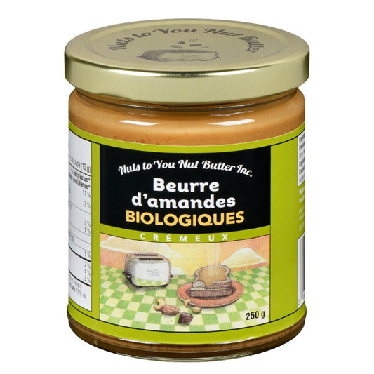Nuts to you Beurre Amandes Crémeux Biologique Smooth Almond Butter - Organic