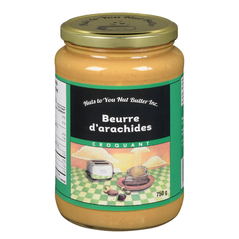 Nuts to you Beurre d'arachides Croquant Crunchy Peanut Butter