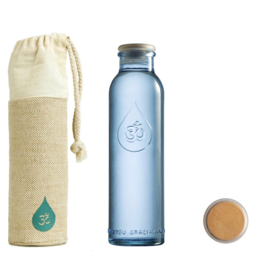 OmWater Bouteille Gratitude OmWater Mini Étui Chanvre/Coton OmWater Gratitude Bottle Mini Hemp/Cotton Cover
