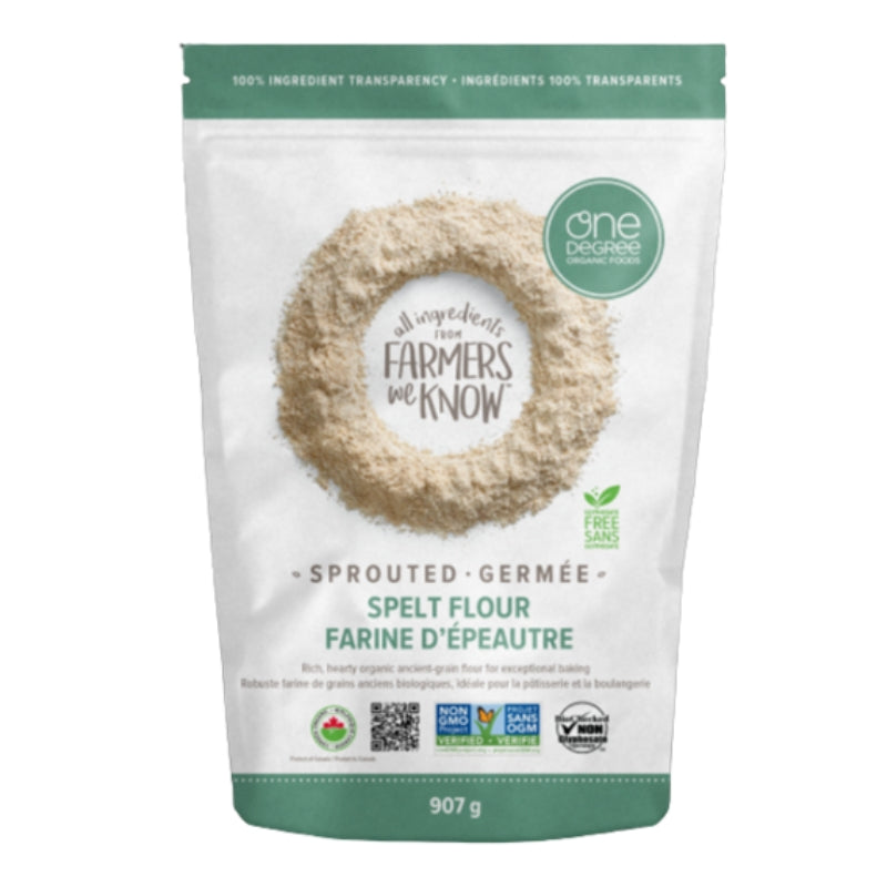 One Degree organic foods Farine d'épeautre germé biologique Sprouted spelt flour