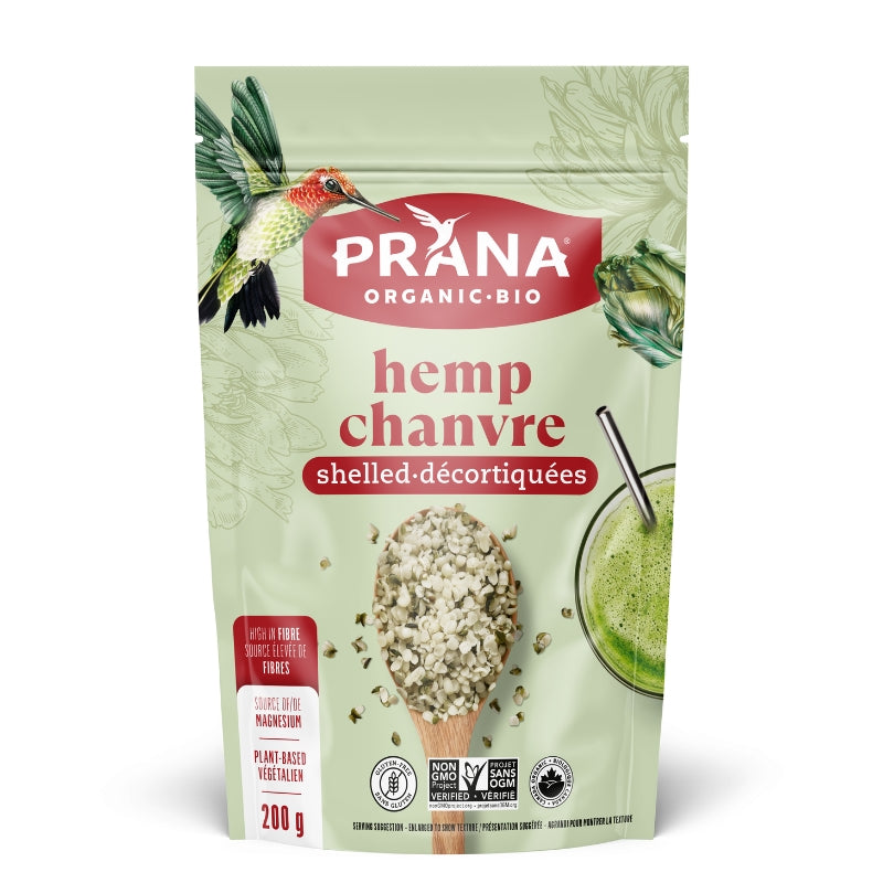 Prana Graines de Chanvre Décortiquées  Hemp Shelled Seeds