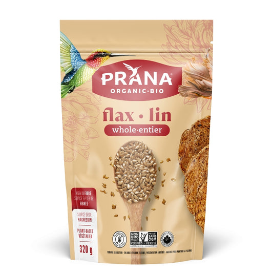 Prana Graines de Lin entier Biologiques Whole Flax  Seeds Organic
