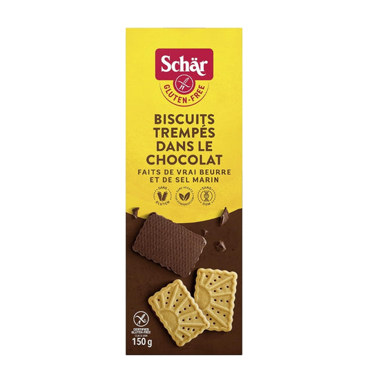 Schar Biscuits trempés dans le chocolat SANS GLUTEN Chocolate dipped cookies Gluten free