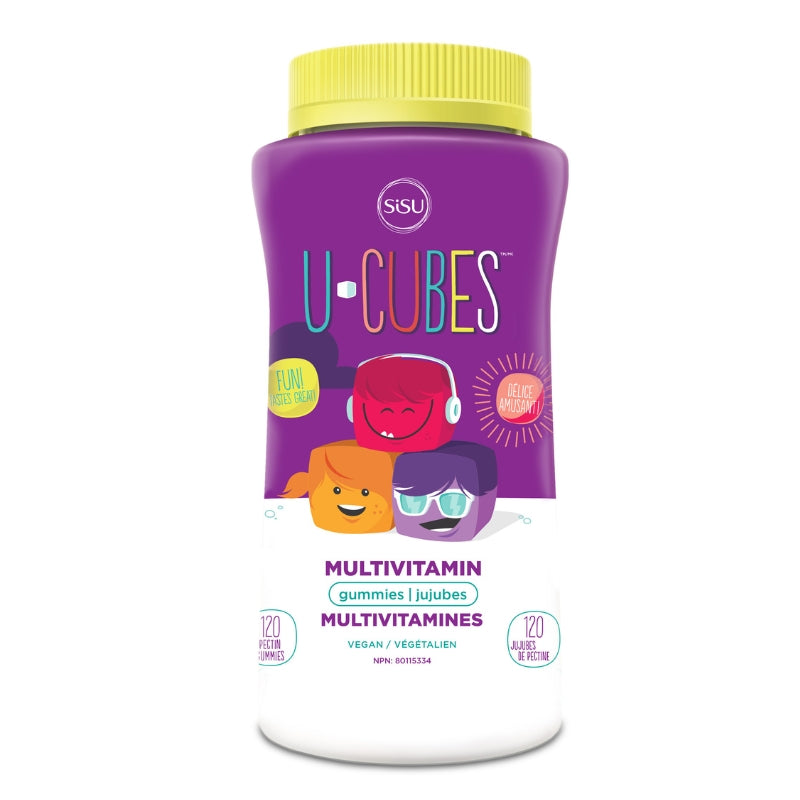 Sisu U-Cubes Multivitamines Enfants jujubes U-Cubes Kids Multivitamin Gummies