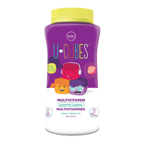 Sisu U-Cubes Multivitamines Enfants jujubes U-Cubes Kids Multivitamin Gummies