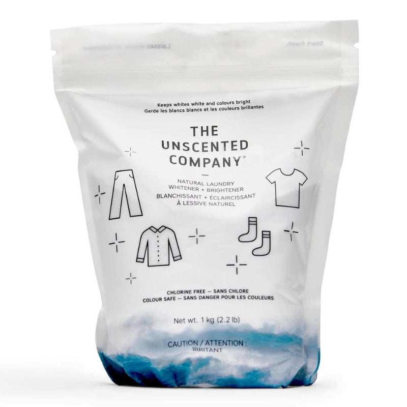 The unscented company Blanchissant & Éclaircissant à lessive Laundry whitener & Brightener