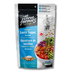 Three Farmers Garniture de lentilles - Sel marin Lentil topper - Sea salt