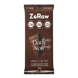 Zo Raw - Chocolat protéiné noir 60%
