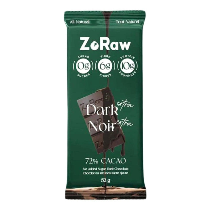 Zo Raw - Chocolat protéiné noir 72%
