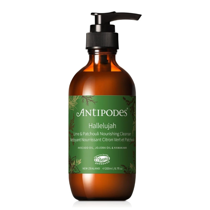 Antipodes hallelujah nettoyant démaquillant citron vert et patchouli 200 ml