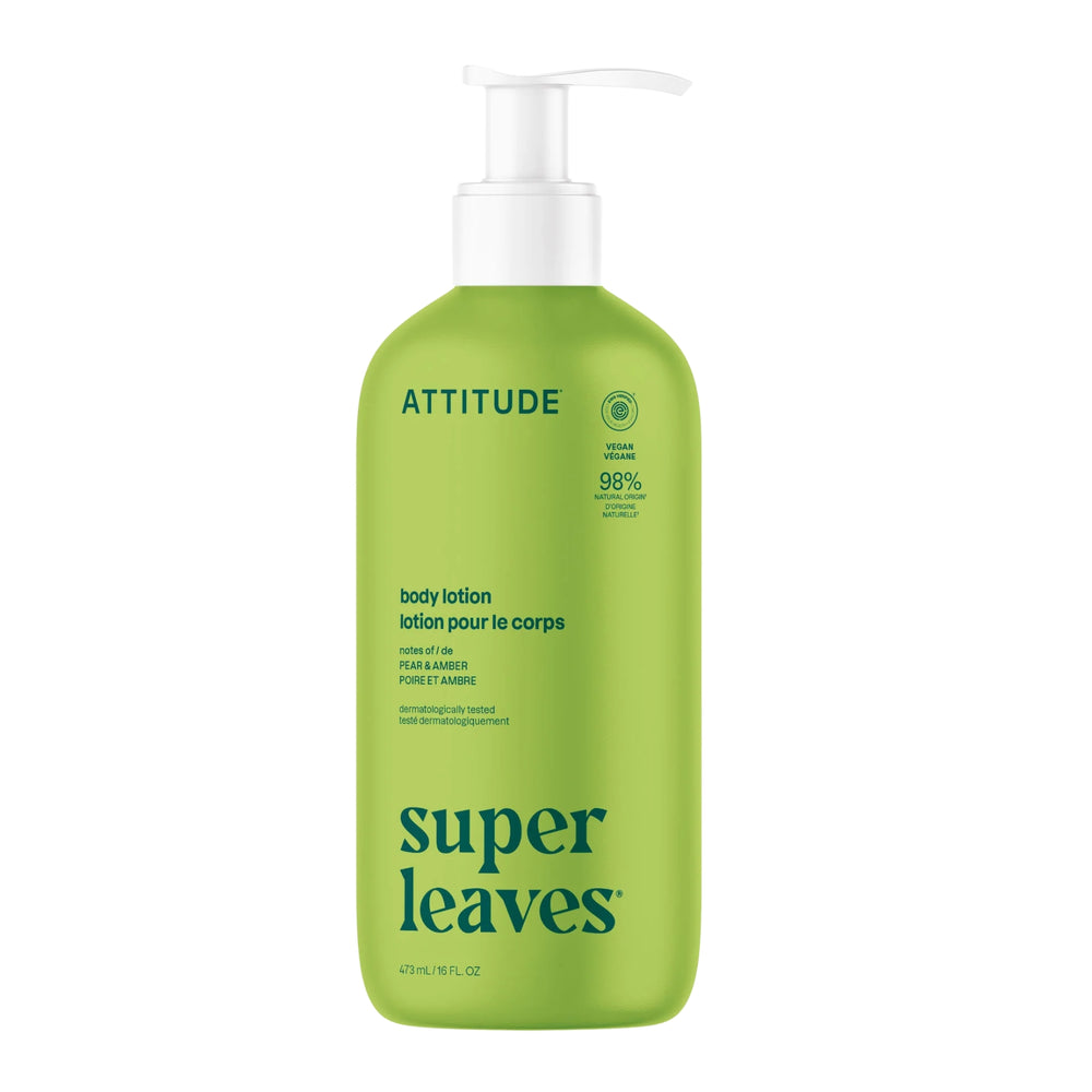 attitude lotion corps - poire et ambre 473ml