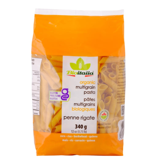 Pâtes Multigrains Biologiques Sans Gluten - Penne Rigate