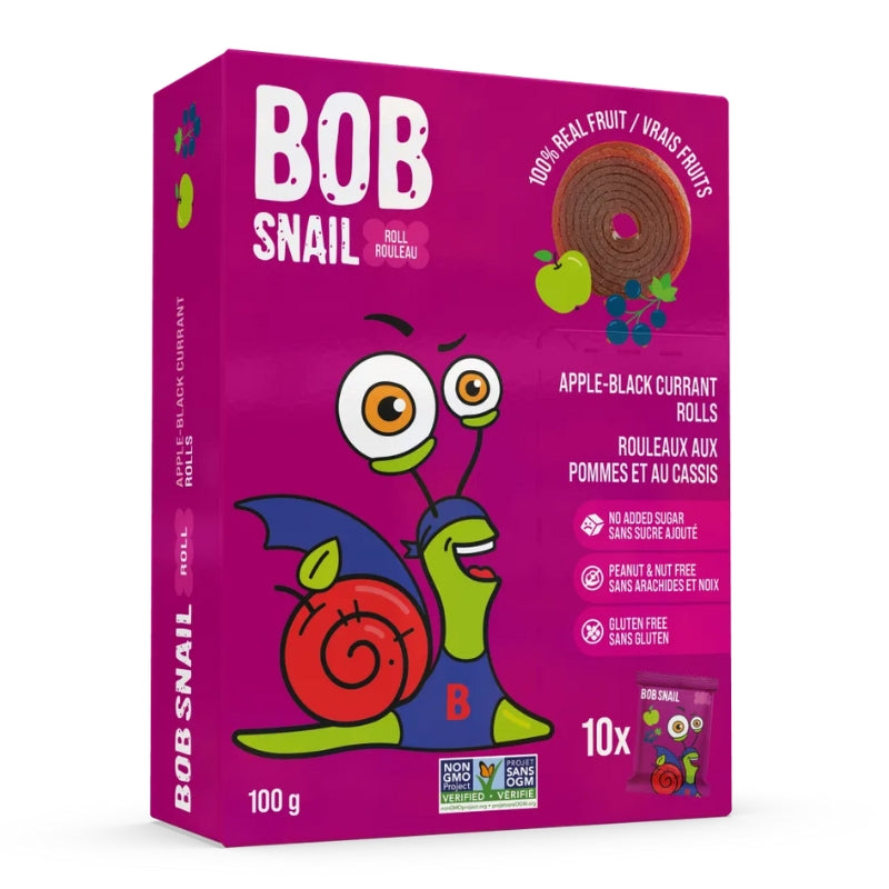 Bob Snail - Rouleaux aux pommes et au cassis - 100 g