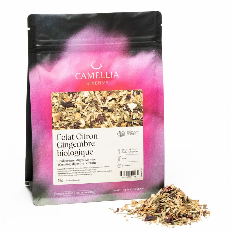 camellia sinensis Éclat citron gingembre biologique 