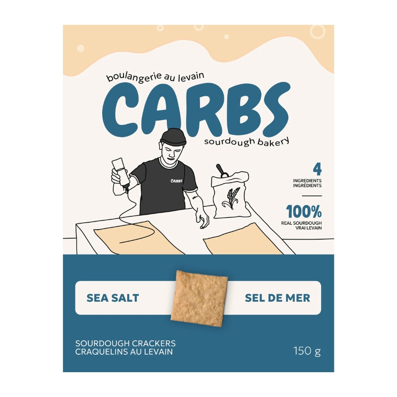 carbs craquelins au levain sel de mer