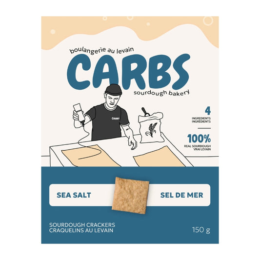 carbs craquelins au levain sel de mer
