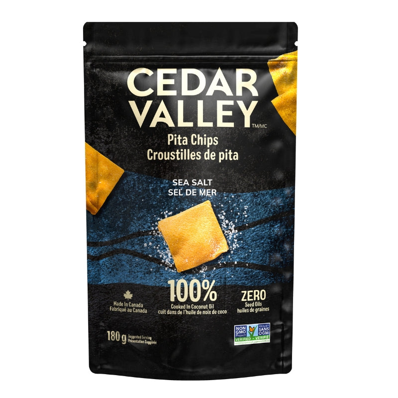 cedar valley Croustilles de pita - Sel de mer