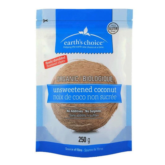 Earth's choice - Noix de coco non sucrée bio - 250 g