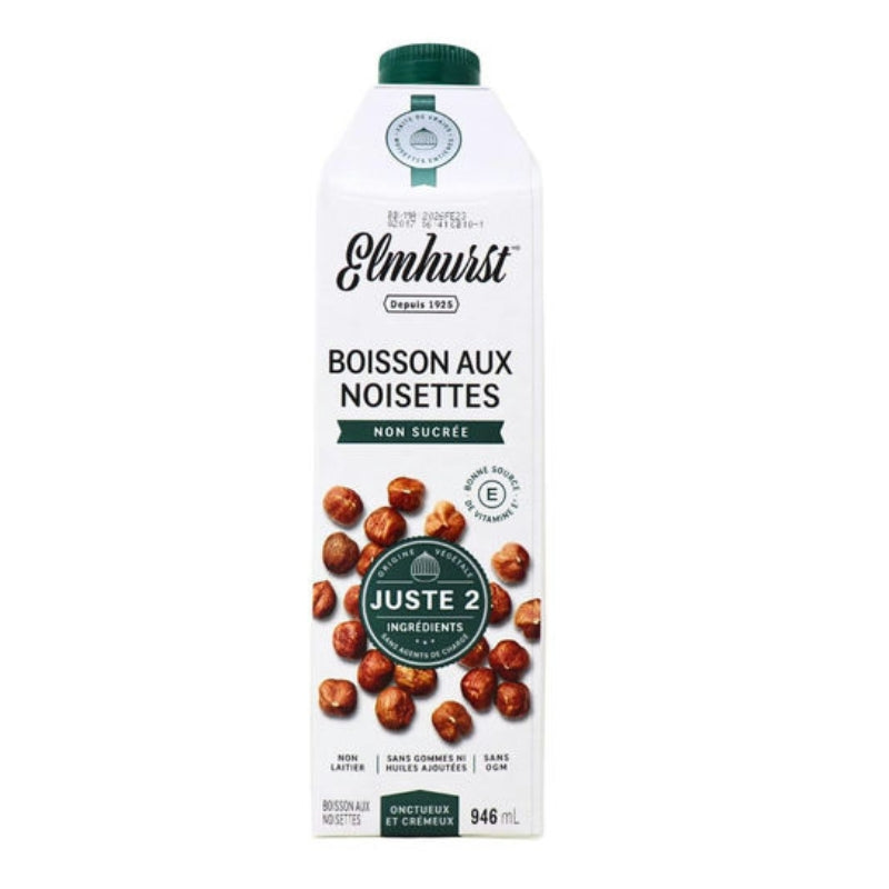 Elmhurst 1925 Boisson aux noisettes non sucrée